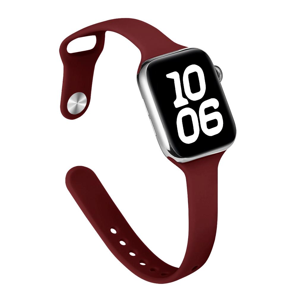Тонкий силиконовый ремешок для Apple Watch 46 мм Band 44 мм 45 мм 38 мм 42 мм 49 мм Bracelet iWatch Correa Serie 8 7 6 5 SE 4 9 10 ultra 3 2