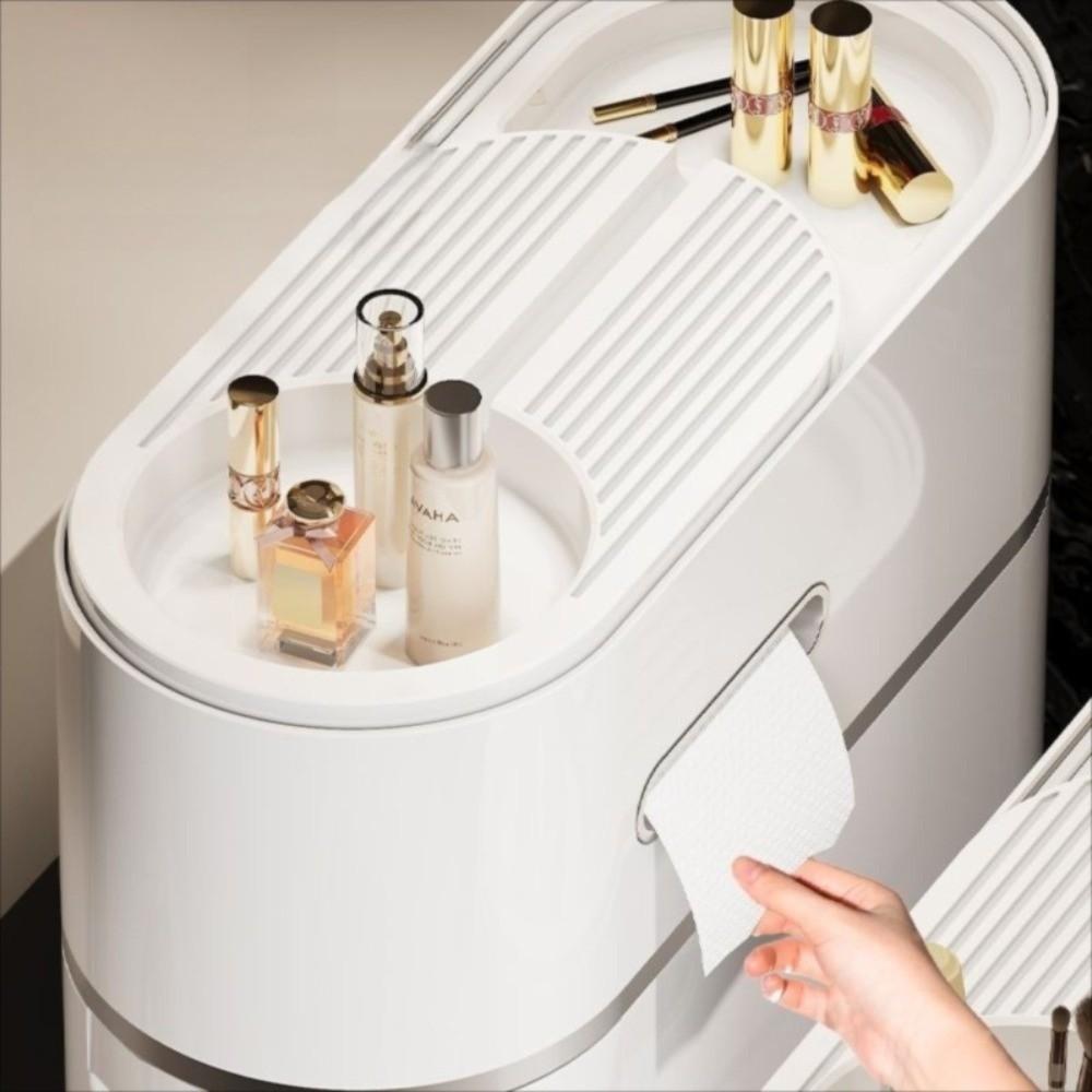 Large Capacity Gap Storage Organizer Movable Plastic Storage Rack  Small Spaces