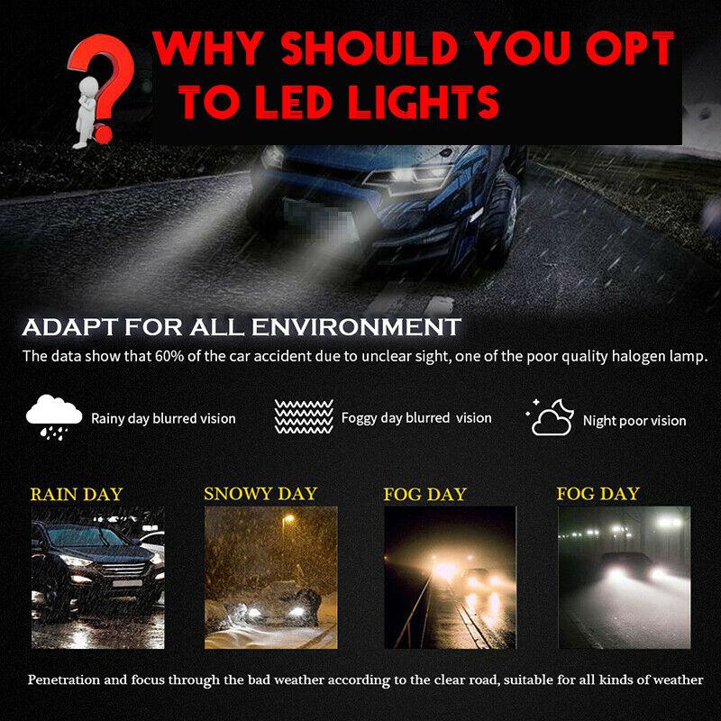 H4 100W 20Led Лампа Hi/Lo Beam Hid 6000K Белый Мотоциклетная Фара Высокая Мощность