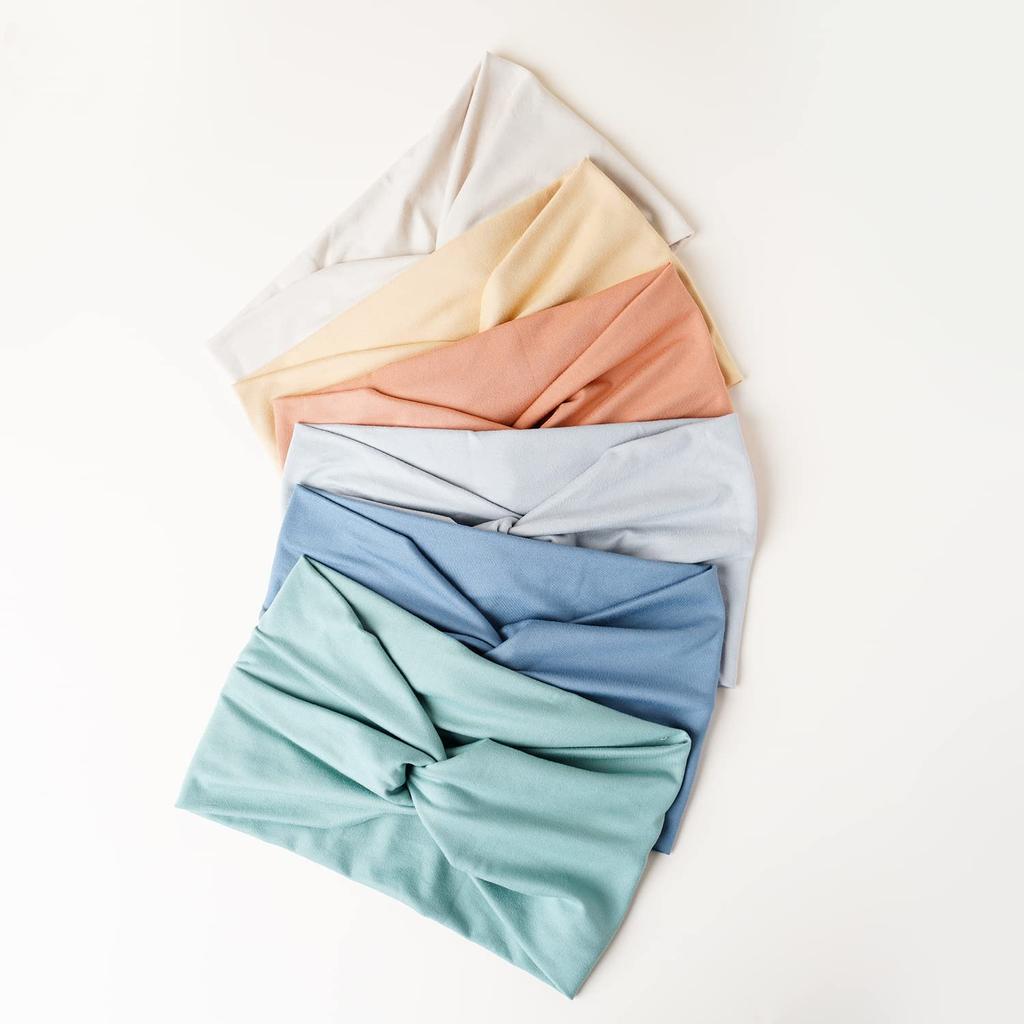 Широкие повязки на голову для женщин Очень большая повязка на голову в виде тюрбана Повязка на голову в стиле бохо Повязка на голову с витым узлом Спортивные эластичные нескользящие повязки на голову для тренировок Аксессуары для больших волос