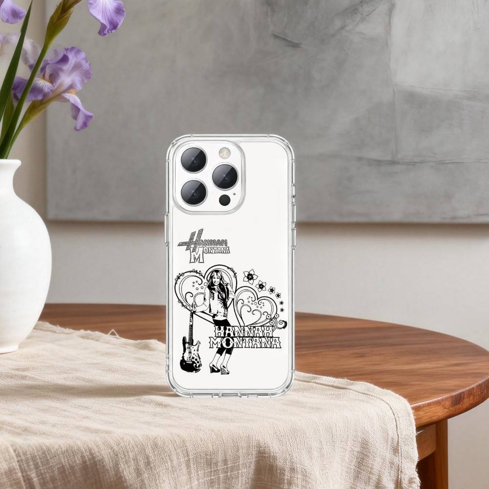 H-Ханна Монтана-A Чехол для телефона для iPhone17p,16,15,14,13 Pro Max,us,Мягкий прозрачный силиконовый чехол