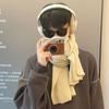 Simple Men Wool Scarf Solid Color Coldproof Scarf High Quality Winter Cashmere Scarf  Males