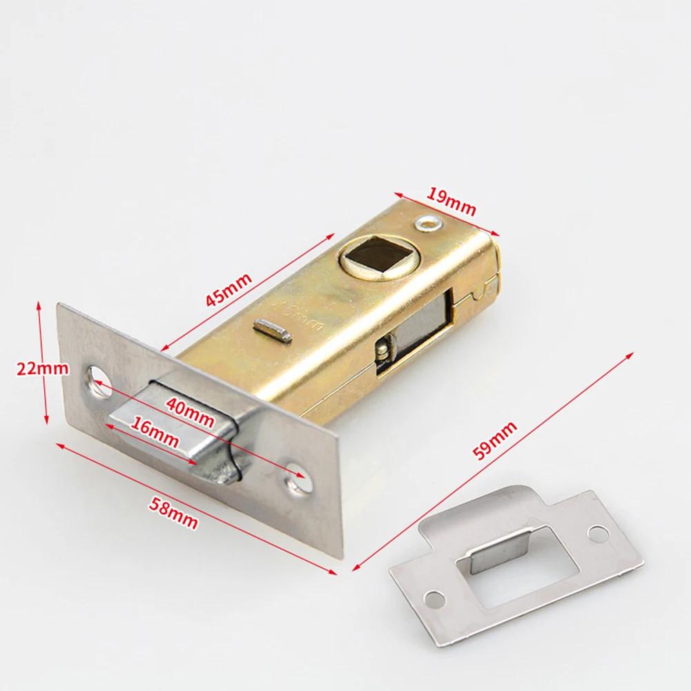 Toilet Lock Tongue Bathroom Lock Cylinder Brass Tubular Latch Bathroom Door Lock Accessories Lock Core Room Door Hardware