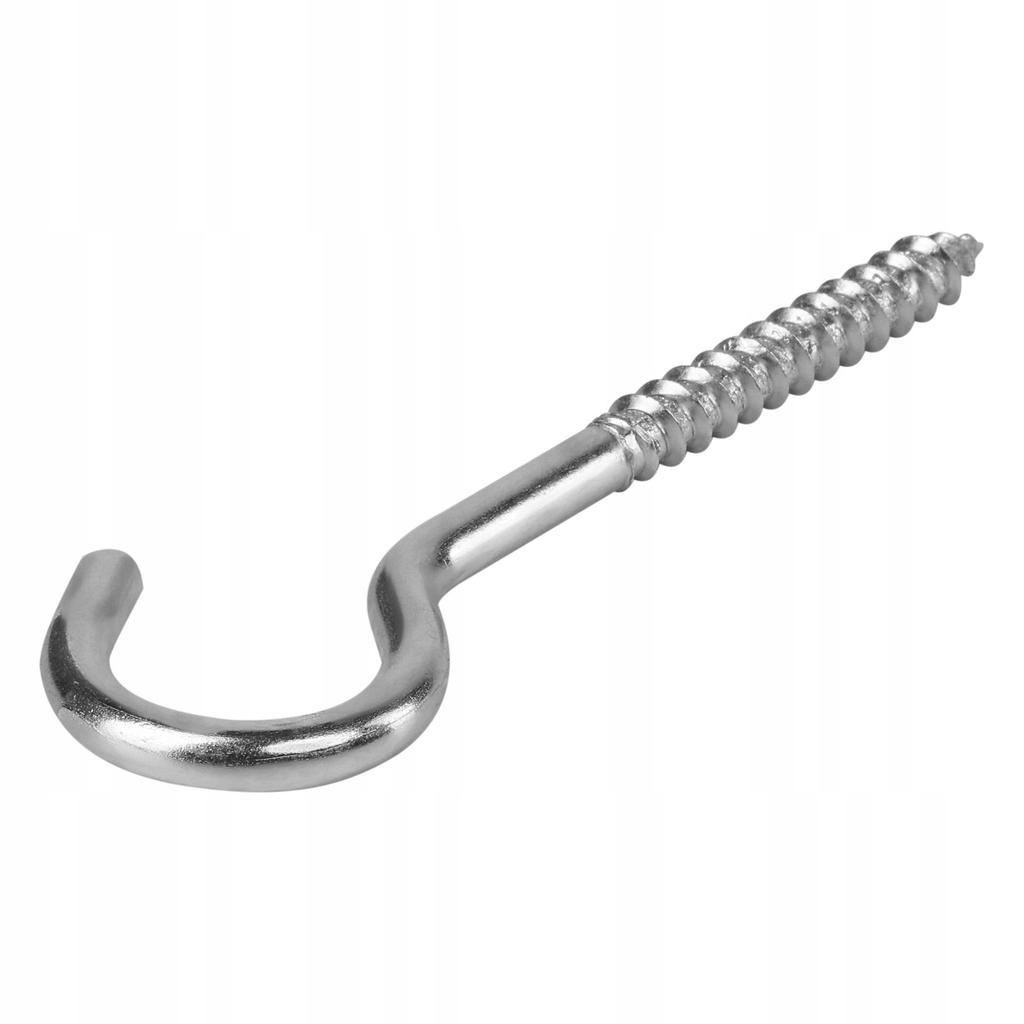 WOOD SCREW Hanger Hook Ceiling hook >> 4pcs 5x76mm << Vorstahl