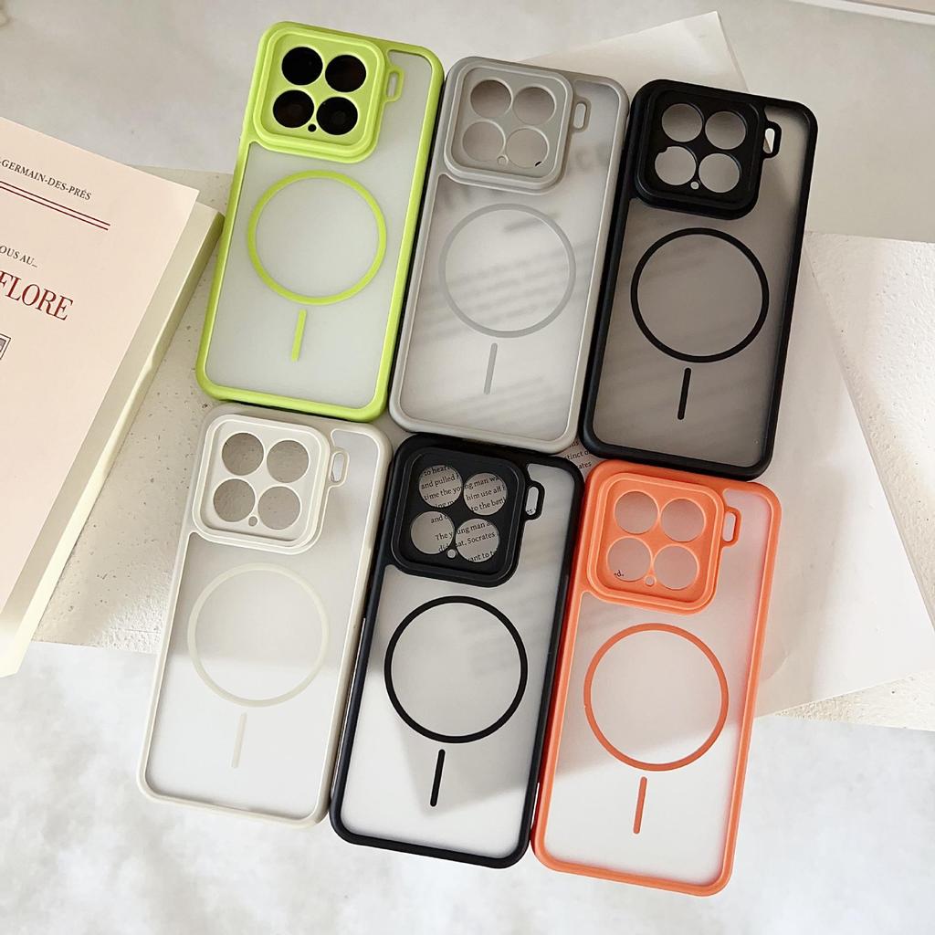 Магнитный чехол-бампер Xiaomi 17ProMax Color-Block с теплоотводом и защитой от падений