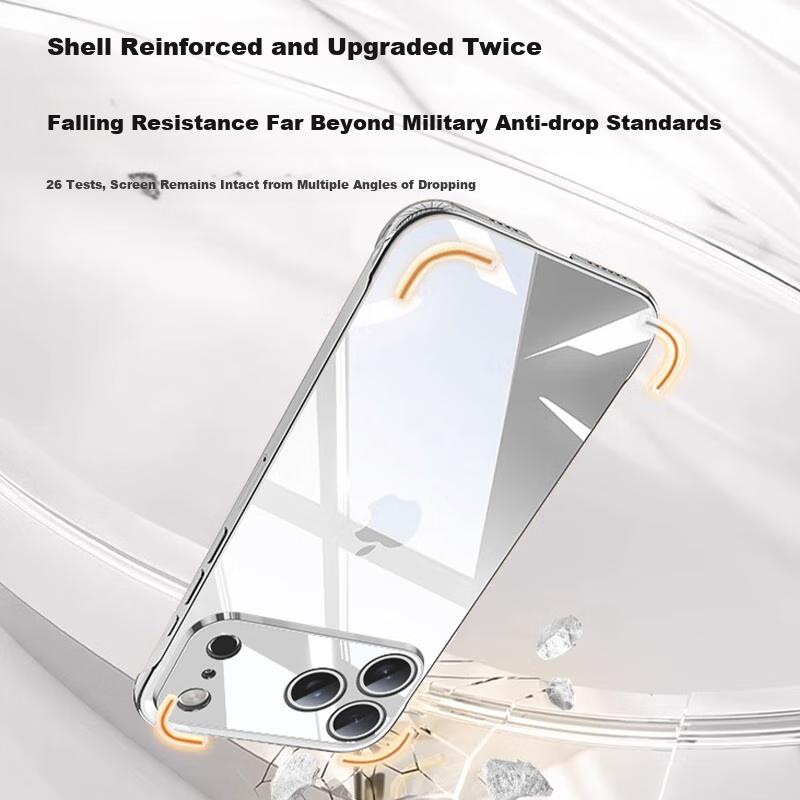 Not Easy to Turn YellowTransparent Ultra-Thin Hard Phone Case for Apple iPhone 17 Pro Max, Anti-Drop, Heat Dissipation, Breathable, Simple Design
