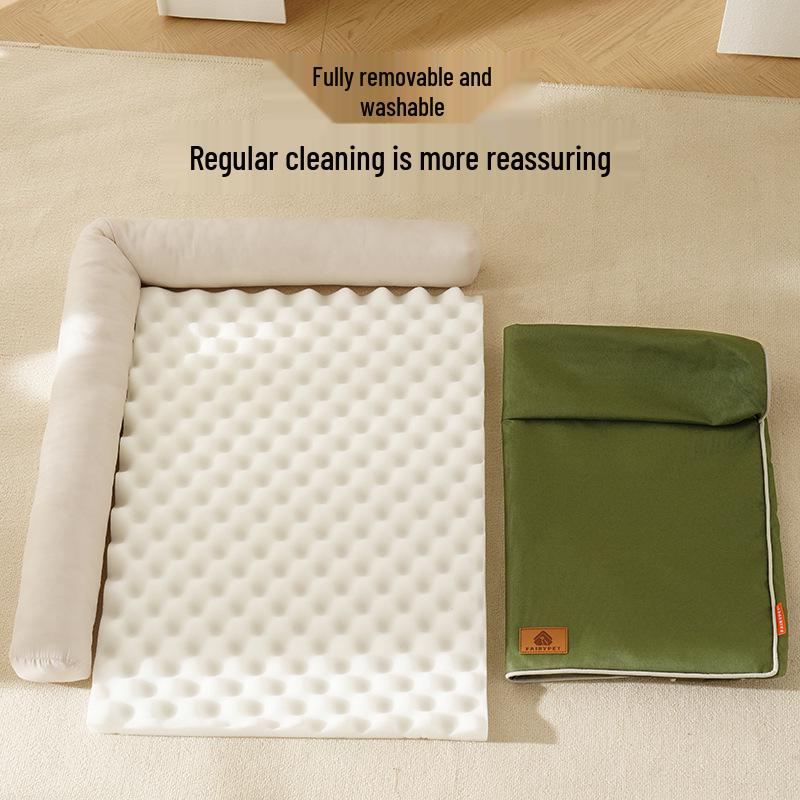 All-Season Removable & Washable Large Dog Bed Sofa - Waterproof Sleeping Mat