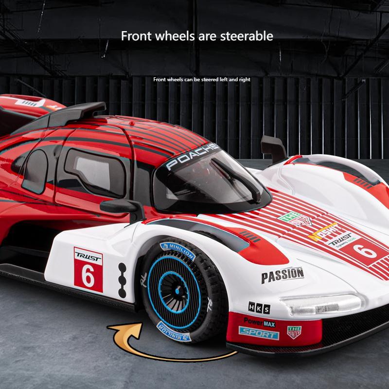 AABKP1 1:22 Porsche 963 LMDh Super Racing Alloy Metal Diecast Model Car Desktop Display Ornaments Children Toy Car Holiday Present Toys