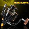 New Fishing Reel No Gap 5.2:1 High Speed Super Smooth Spinning Reel Long Casting for Feeder Carp Trolling 2-12kg 1000-7000 Coil