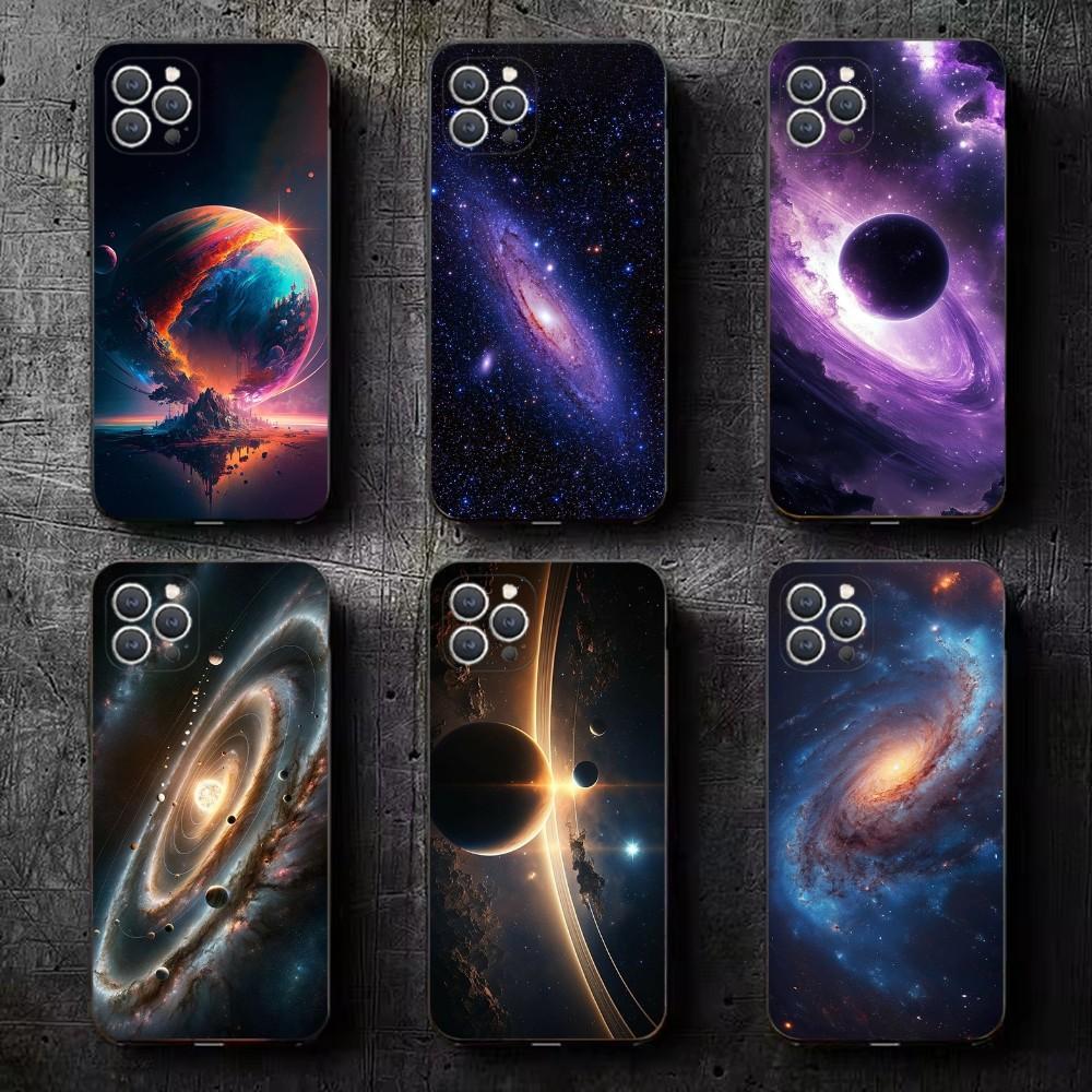 Чехол для телефона "Космос для Галактической Вселенной" для iPhone 16,15,14,13,12,11,Plus,Pro Max,XS,X,XR,SE,Mini,8,7 Мягкий силиконовый Черный чехол