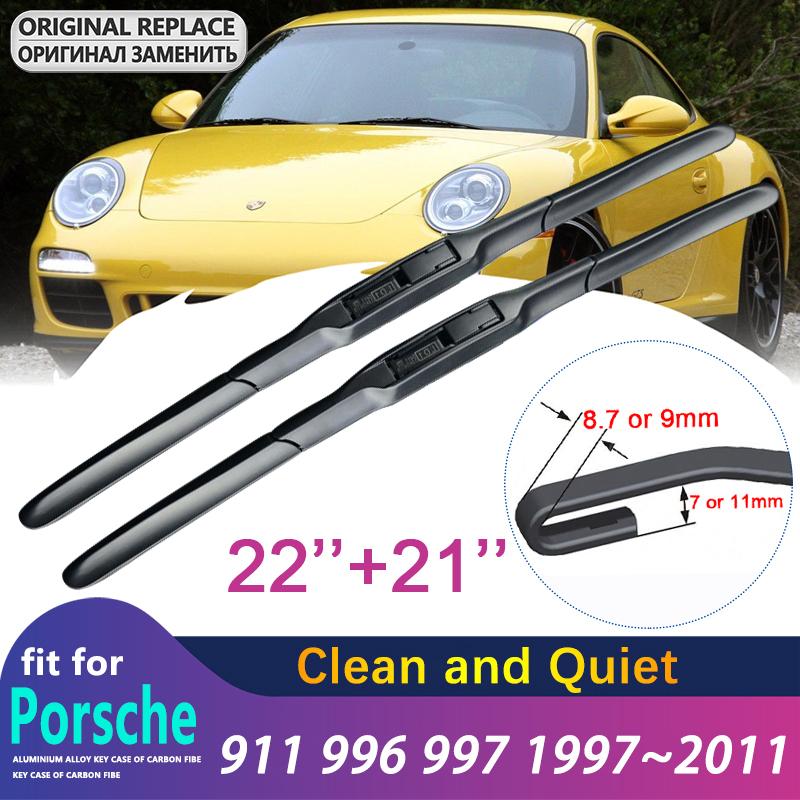 for Porsche 911 991 996 997 1997~2011 2004 2005 2006 2009 Front Windshield Wipers Car Wiper Blade Car Accessories U H Hook Arms