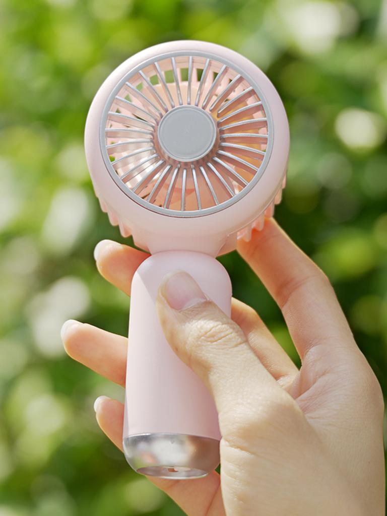 Ручной мини-вентилятор, быстрая зарядка через USB, очень удобный, сильный ветер, размер ладони, чтобы носить с собой