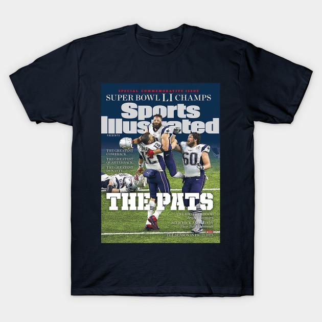 Азиатский размер Мужская черная футболка с принтом The Pats Super Bowl Li Champs Sports Печать методом термопереноса без вырезки Хлопковая футболка
