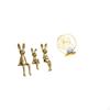 Скульптура-фигурка кроликов, Железная, Центральное украшение для книжной полки, Стола, Шкафа, Офиса, Спальни