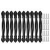 10 Sets Cabinet Handle Simple Style 96MM Door Pull Handles for Drawer Office Black