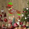 Merry Christmas Dog Welcome Door Sign Indoor Wall Outdoor Garden Front Door Dachshund Hanging Wooden Doorplate Pendant Home