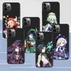 Чехол для телефона Apple Iphone 14 11 13 Pro Max 12 Mini Xr 7 8 + Se 2020 Xs 6 6s Plus 5 5S Genshin Impact Game, милый силиконовый чехол