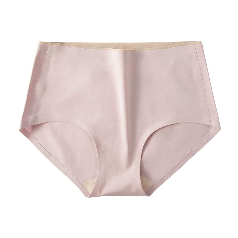 Cotton Seamless Mid Waist Underwear One Piece Women's Underwear Antibacterial Triangle Pants