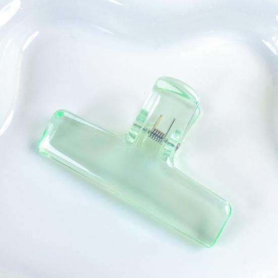 2Pcs Clear Acrylic Binder Clips with Strong Grip Colorful Paper Clips for Office School Home Reusable Binder Clips for Organizing