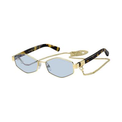 Marc Jacobs Необычные металлические солнцезащитные очки синие MARC496S013KUGOLD