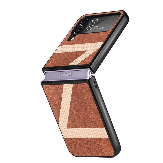 Модный гибридный цветной чехол для мобильного телефона для Samsung Galaxy Z Flip4 5g Flip 4 Zflip4 Складной кожаный чехол для Samsung Flip4