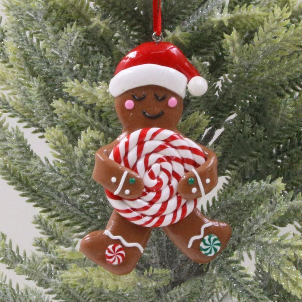 Мультфильм Пряничный человечек Рождественские подвески Мягкая глина Рождественская елка Украшение Фестиваль