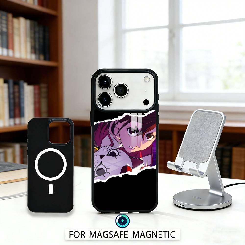 1 шт. Аниме D-Dandadan Чехол для телефона для iPhone 17,16,15,14,13,12,Pro,Max Для Magsafe Магнитная Беспроводная Зарядка