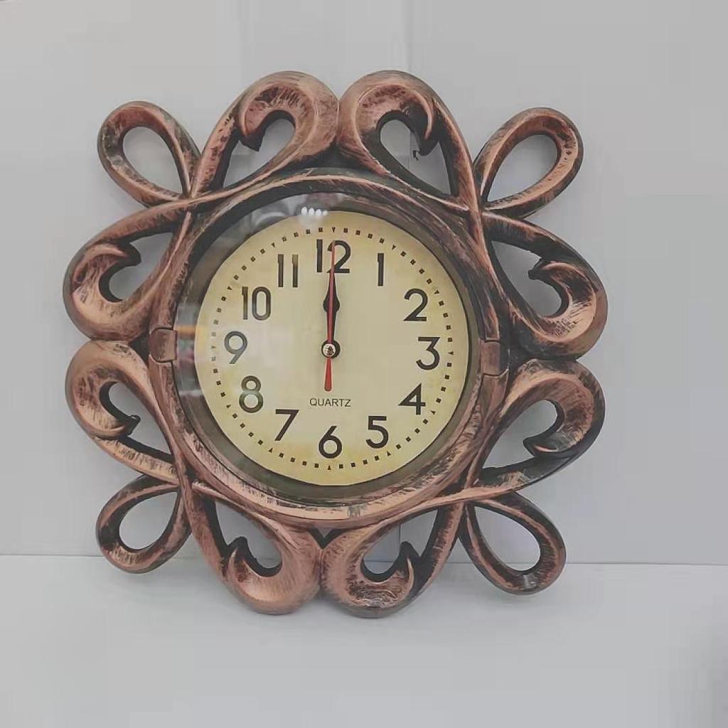 Ретро маленькие настенные часы 25 см Европейские и американские ретро настенные часы