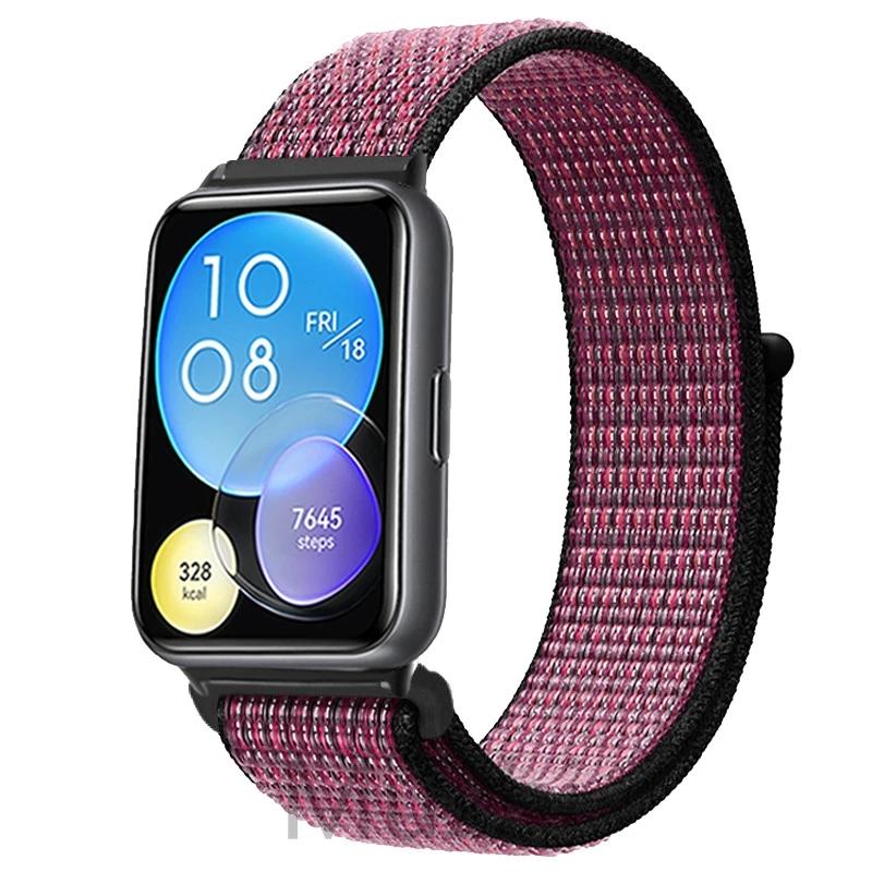 Нейлоновый ремешок для Huawei Watch Fit 2 Ремешок для умных часов Аксессуары для замены браслета Correa Huawei Watch fit2 active