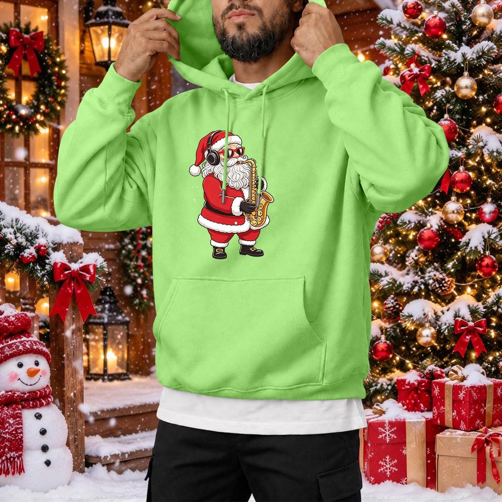 Men's Winter Hooded Sweatshirt Casual Pullover for Cold and Everyday Wear