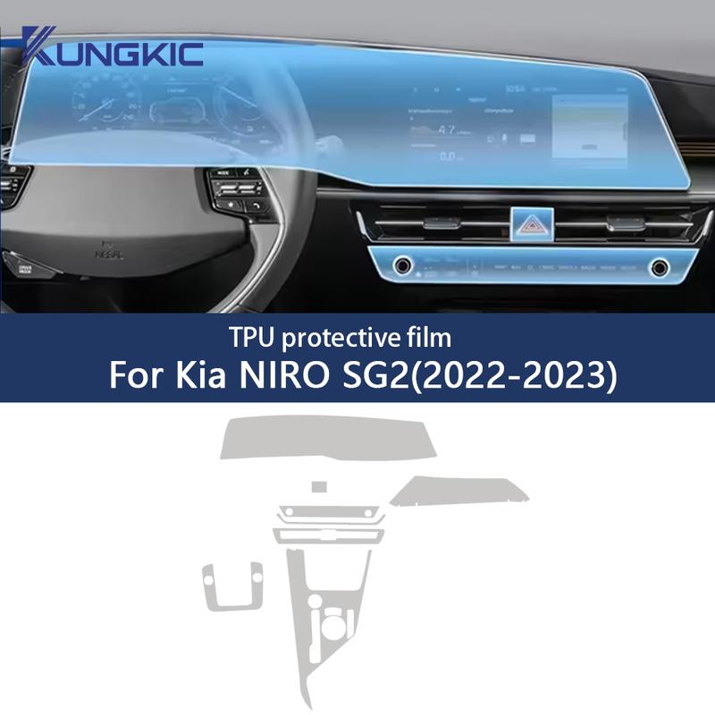 Для Kia Niro SG2 Защитная пленка из ТПУ для навигации, центральной консоли, приборной панели, дверей автомобиля, устойчивая к царапинам, аксессуары