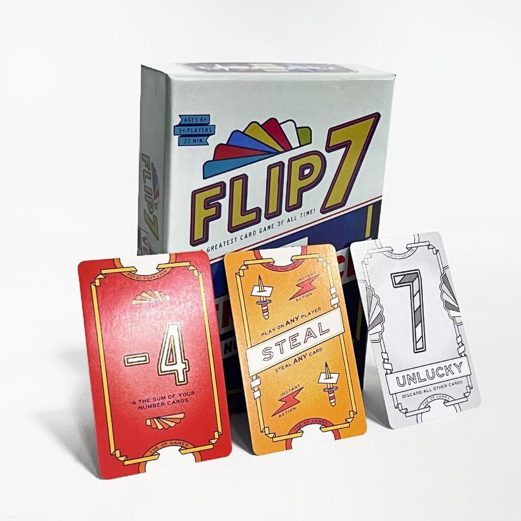 Flip 7 с местью Карты настольной игры Luck Party