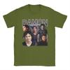 Футболки Damon Salvatore для унисекс с круглым вырезом из чистого хлопка The Vampire Diaries Иэн Сомерхолдер Футболки с коротким рукавом Одежда