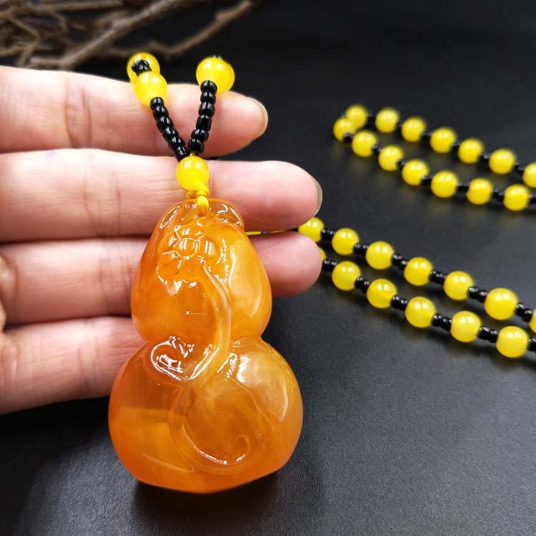 Этнический стиль бисерная подвеска из янтаря цепочка для свитера