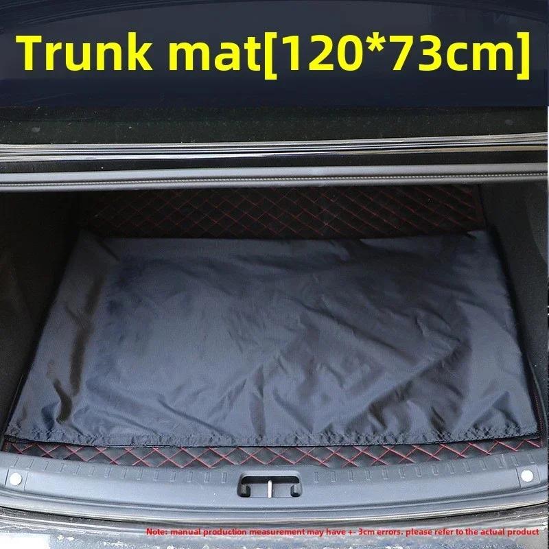Universal Black Car Seat Cover Repair Waterproof Antifouling Dust Proof Cargo Boot Mat with Steering Wheel Protective Cover
