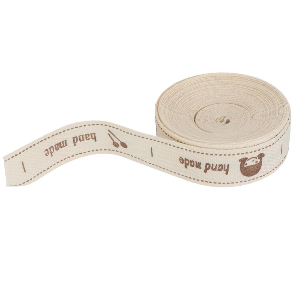 1pcs Twill Tape Cotton Ribbon 1.5cm Width Handmade Fonts Ribbon Gift Packaging Ribbon DIY Crafts