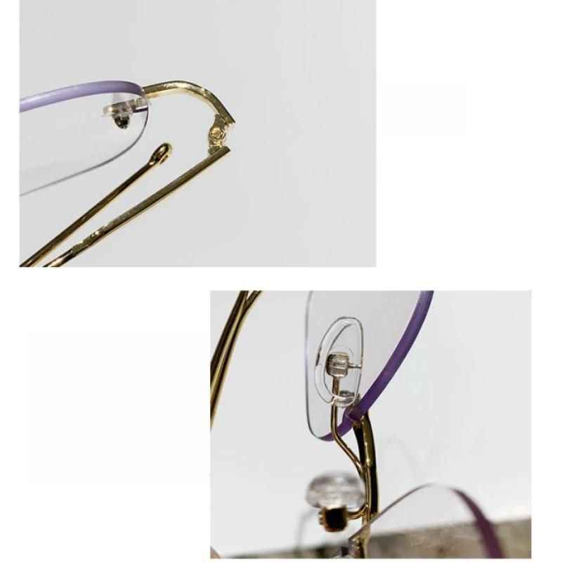 Очки Блокирующие Синий Свет Фотохромные Очки для Миопии Без Оправы Чувствительные Меняющие Цвет Защита Глаз