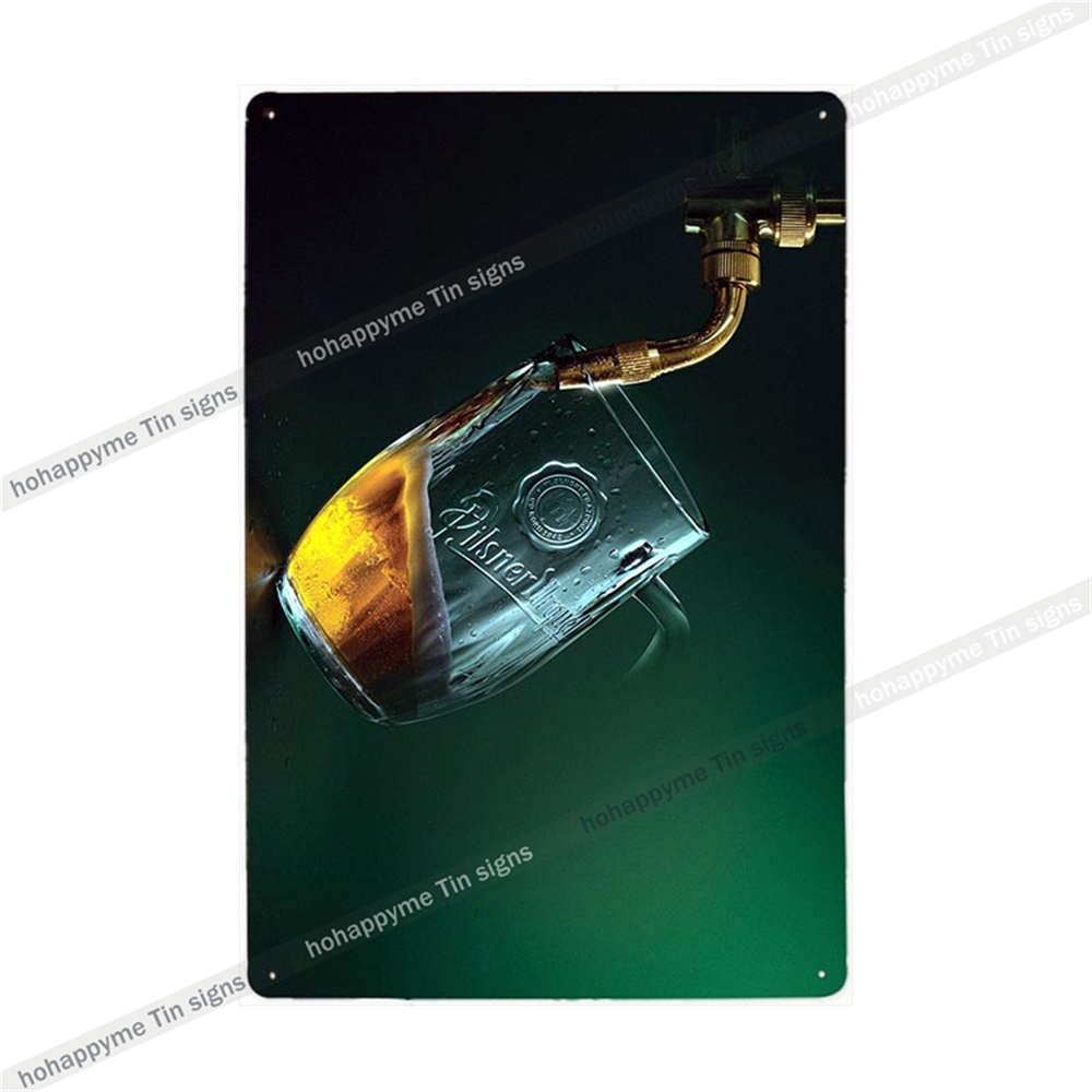 Pilsner Urquell Металлический Настенный Постер Бельгийское Пиво Знак Винтажный Бар Пещера Мужчины Клуб Жестяная Картина Декор Табличка Украшение 20x30см