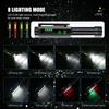 USB Rechargeable LED Pen Flashlight with RGB Light Outdoor Emergency Torch Lamp With Stainless Steel Clip Pocket Led Flashlight