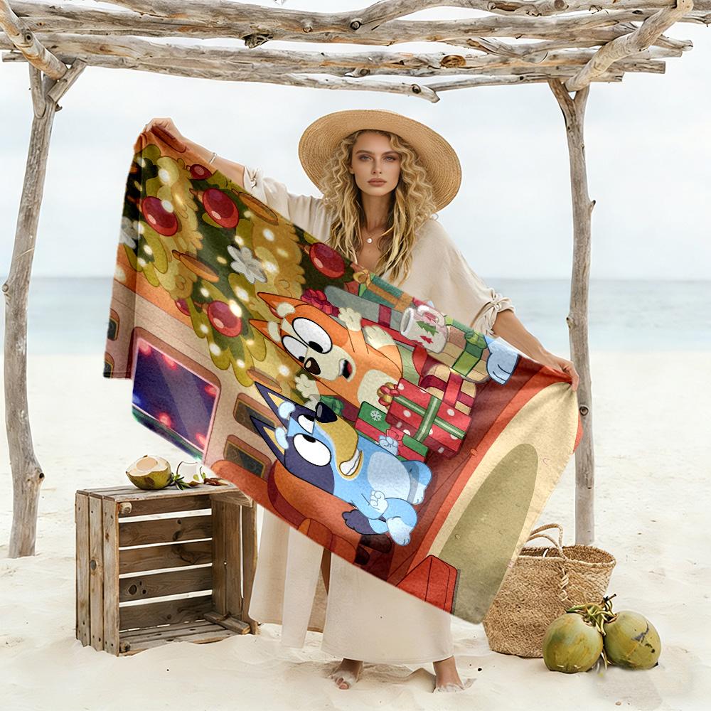 Christmas Friends Beach Towel Soft Durable Quick-Dry Comfortable Lightweight