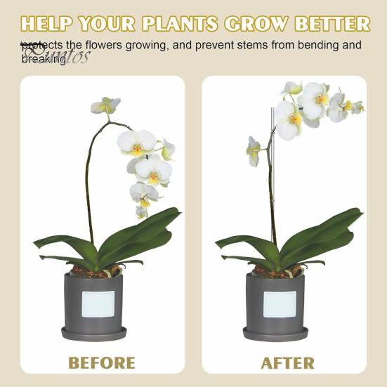 16 шт., прочные многоразовые палочки для растений, прозрачные акриловые опоры для растений для сада на открытом воздухе