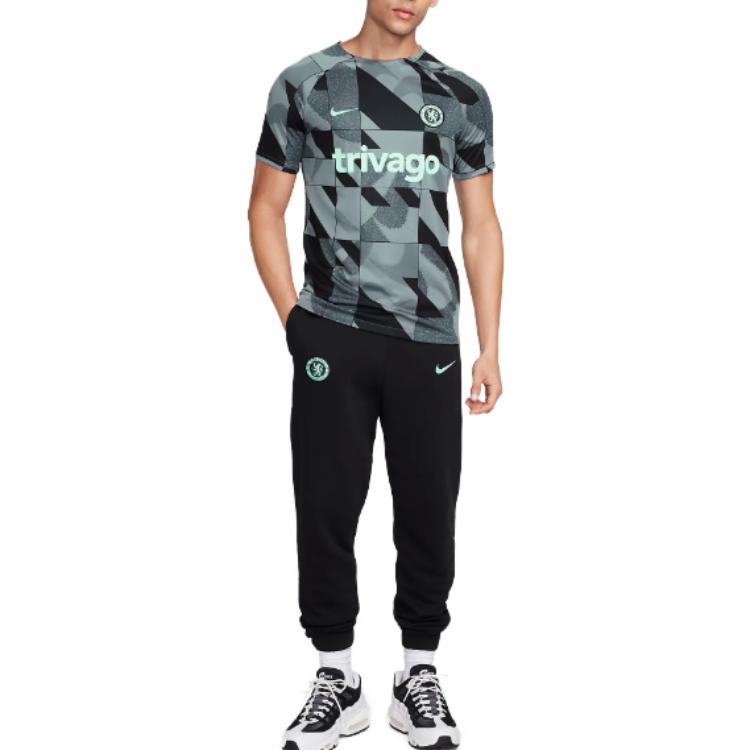 Nike Футболка Chelsea FC Academy Pro Third Dri-FIT для футбола Pre-Match с коротким рукавом, мужская, цвет Cool-Grey DZ1335-066