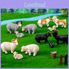 Adorable Resin Miniature Sheep Figurine Perfect For Diy Garden Or Farm Dcor
