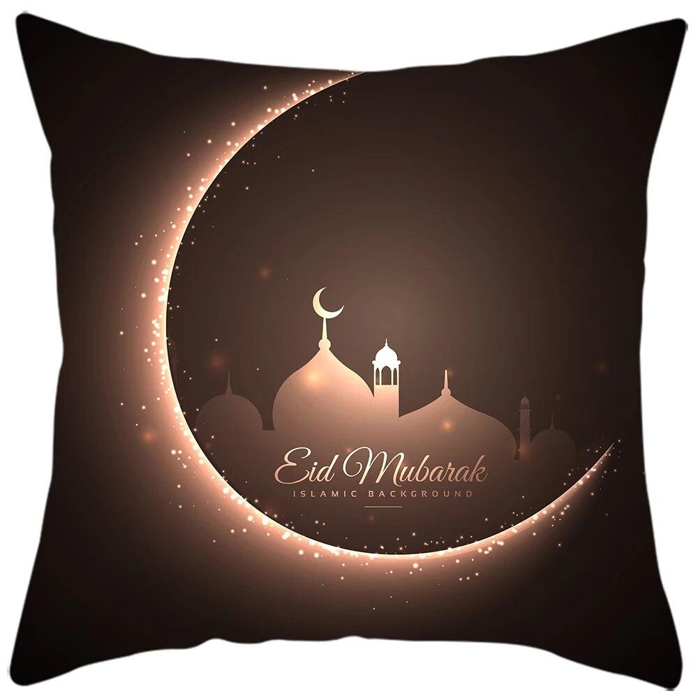 New Eid Al Fitr Home Decoration Pillowcases Islamic Muslim Ramadan Pillowcases Mosque Decorative Pillowcases Gifts