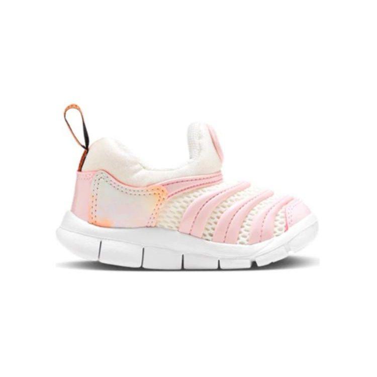 Nike Dynamo Free SE TD Comfortable Slip Resistant Durable Low Top Walking Shoes Baby Shoes Pink White FJ7726-181