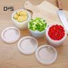Home Kitchen Double-layer Sealed Onion Fruit Food Drain Storage Box Container
