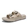 Cool slippers men's summer outdoor new trend retro platform beach shoes sports tower buckle one-word sandals men