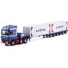 1/50 Diecast Urban Container Transport Car Model Alloy Metal Engineering Transport Truck Vehicle Semi Trailer Car Model Kids Toy
