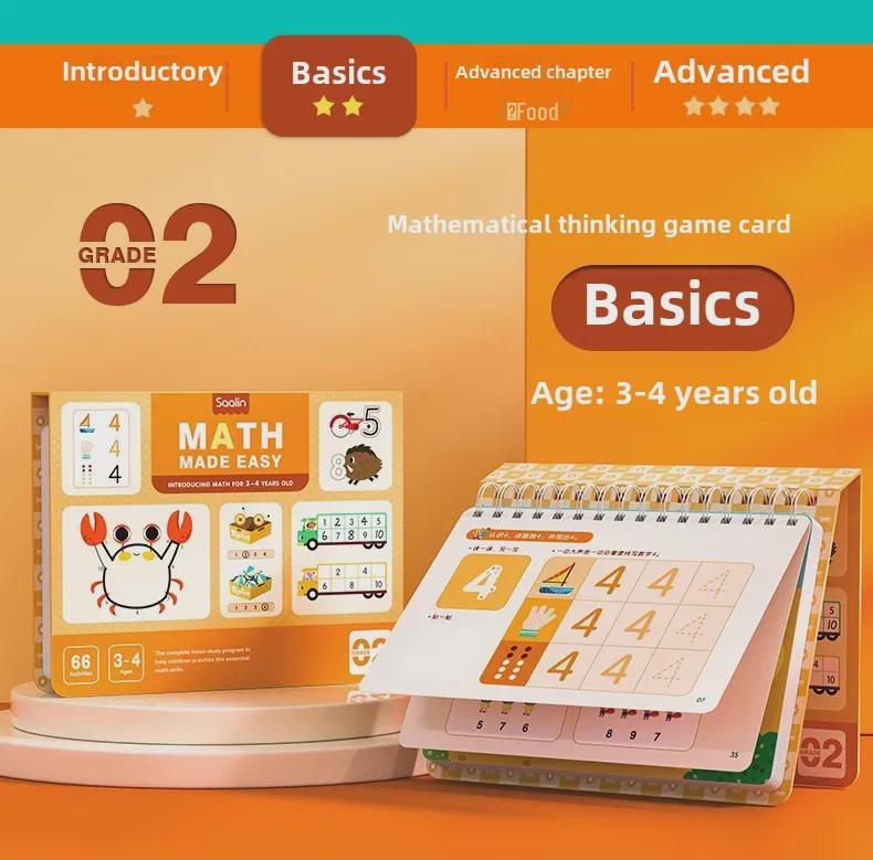 Saalin Math Training Cards: Educational Toys for All Ages, Family Edition, Pre-Primary To Primary School Transition
