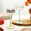 2022 Cute Crystal Wine Glass For Girls Exotic Hand Painted Wineglass Alpaca Kids Juice Cup Colorful Cocktail Goblet Dropshipping